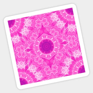 Vibrant pink mandala Sticker